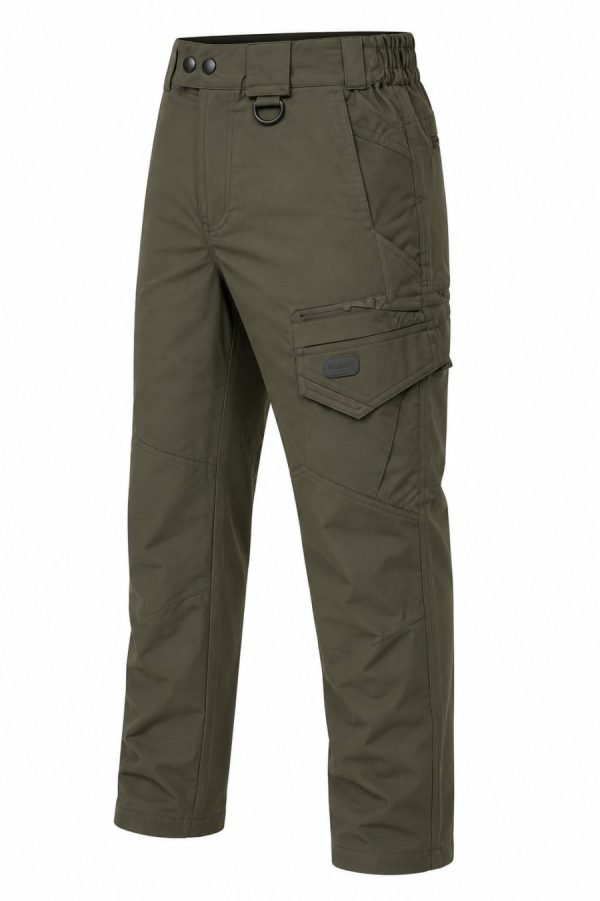 Men's Olive Green Tactical Cargo Pants – Multi Pocket Design