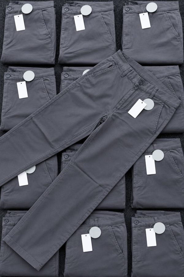 Men's Charcoal Grey Cargo Trousers